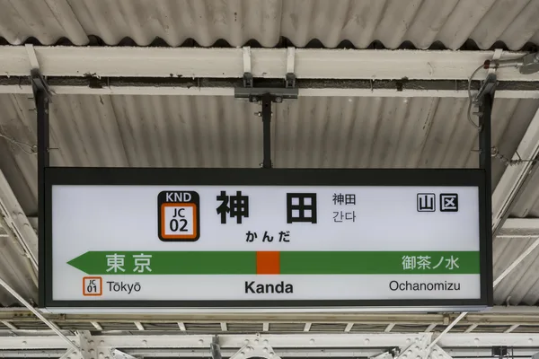 神田駅の駅名標